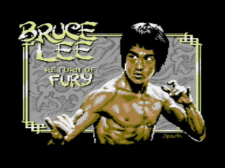 Bruce Lee title screen for Commodore 64